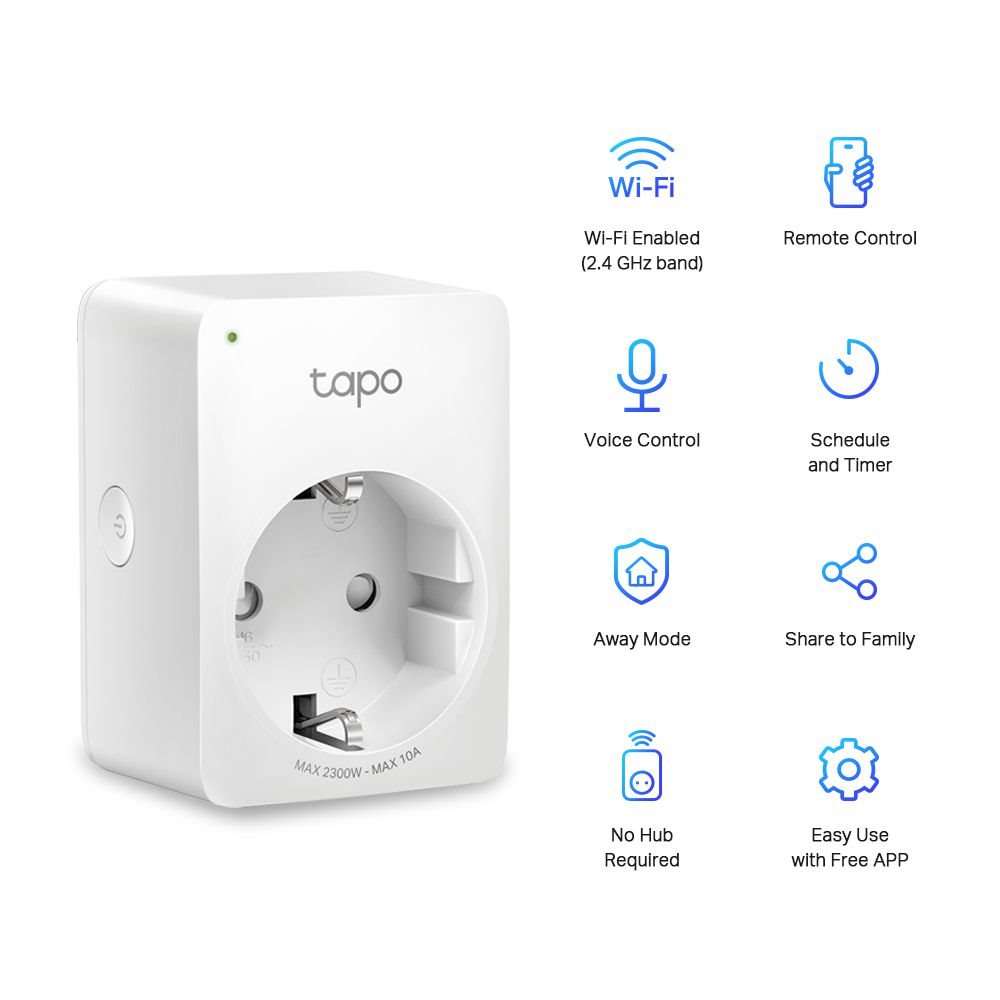 TAPO P100 TP-LINK MINI WI-FI AKILLI PRIZ 4 PACK